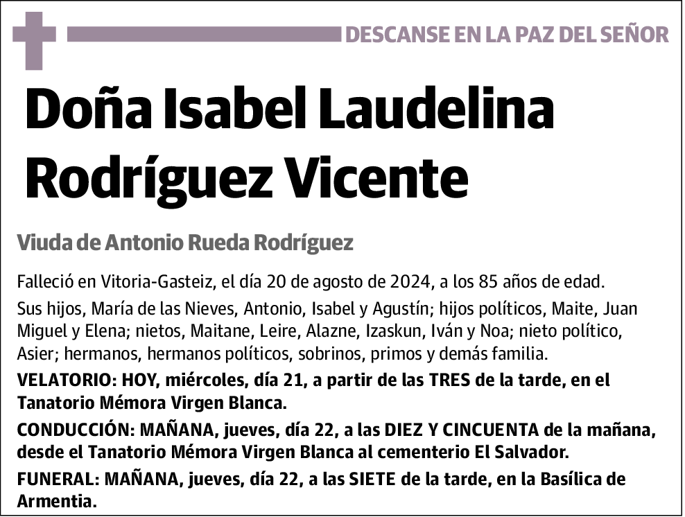 Isabel Laudelina Rodríguez Vicente