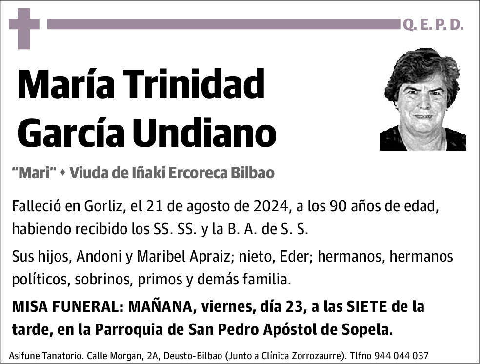 María Trinidad García Undiano