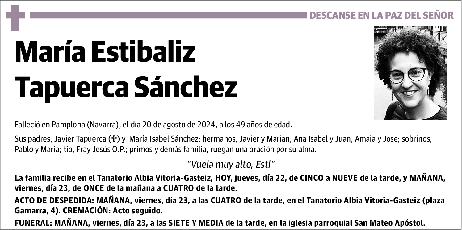 María Estibaliz Tapuerca Sánchez