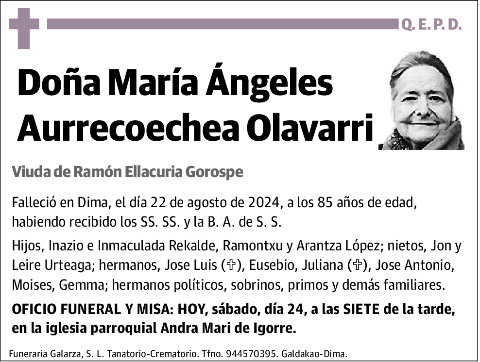 María Ángeles Aurrecoechea Olavarri