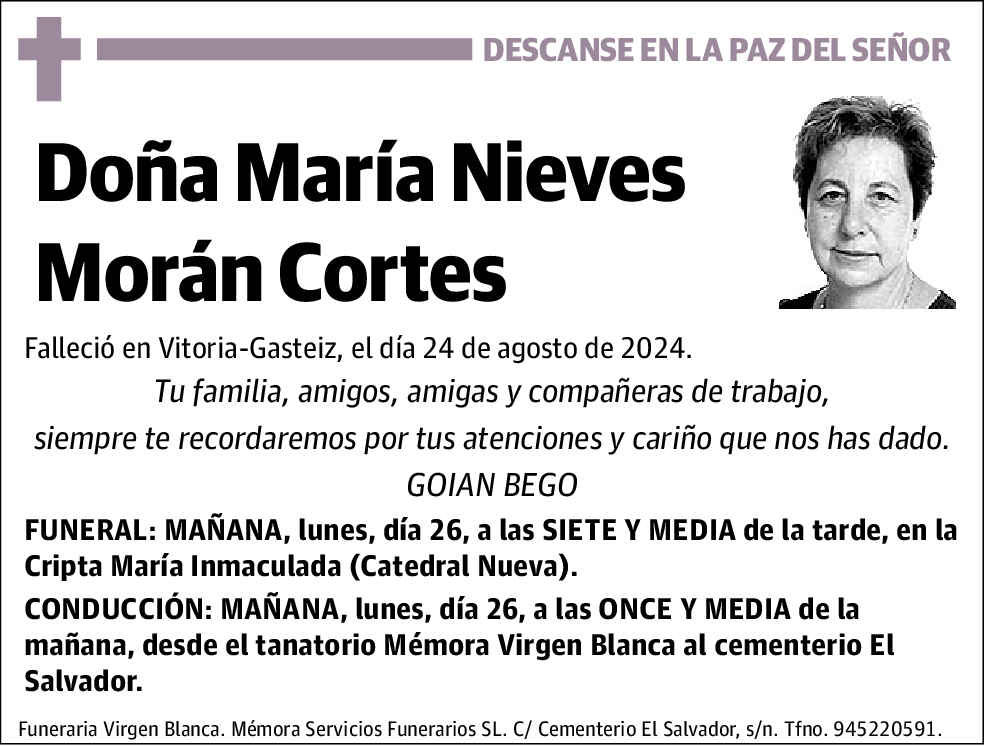 María Nieves Morán Cortes