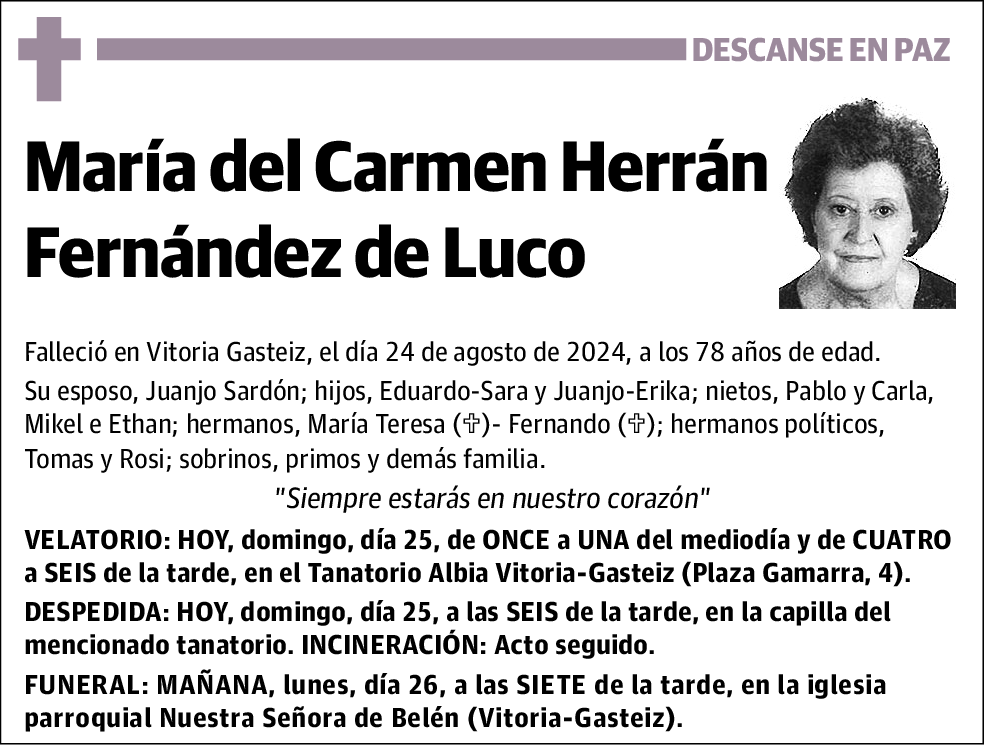María del Carmen Herrán Fernández de Luco