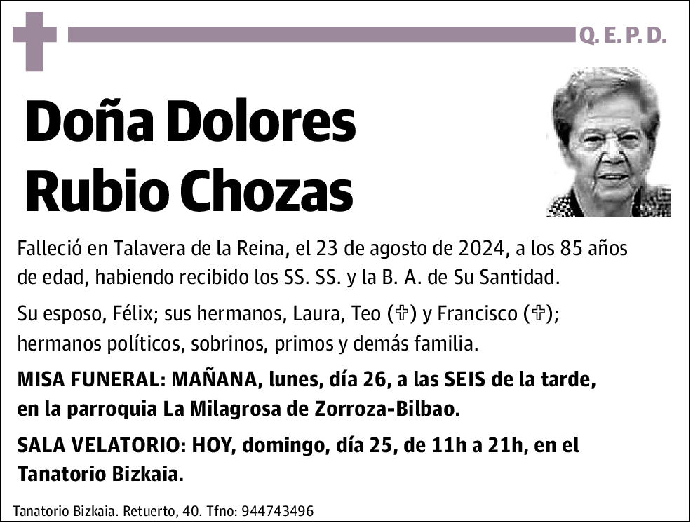 Dolores Rubio Chozas