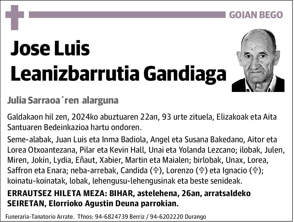 Jose Luis Leanizbarrutia Gandiaga