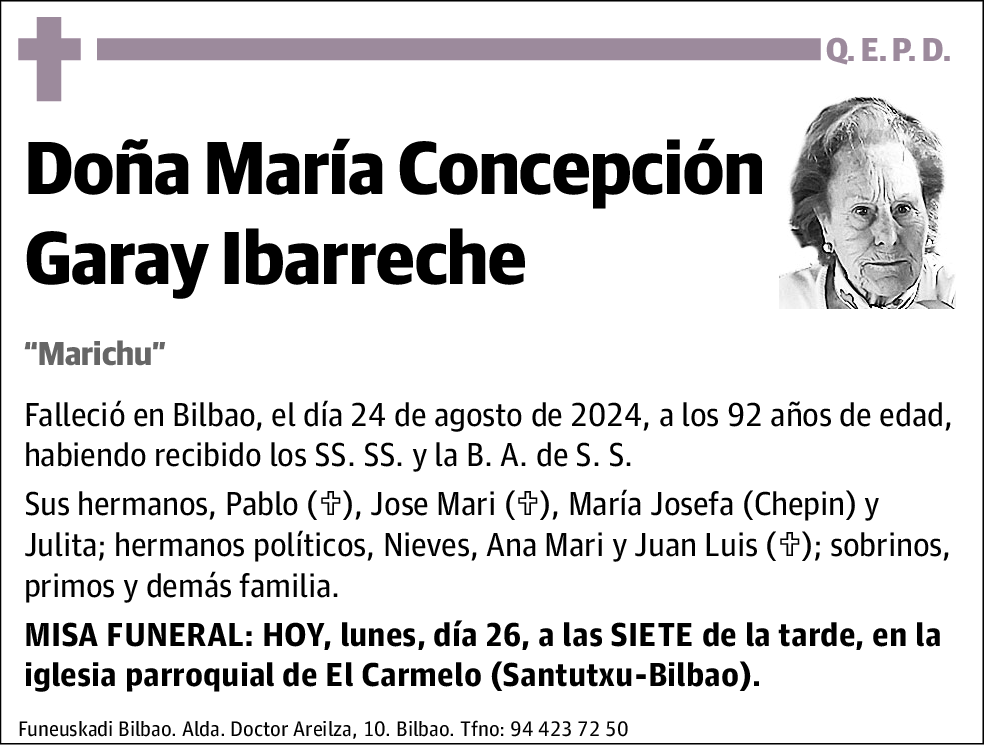 María Concepción Garay Ibarreche