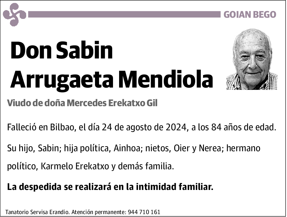 Sabin Arrugaeta Mendiola