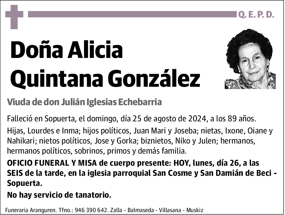 Alicia Quintana González