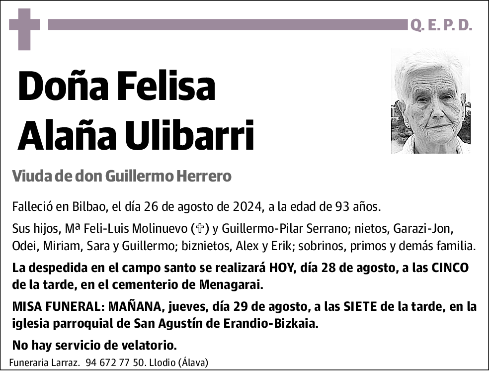 Felisa Alaña Ulibarri