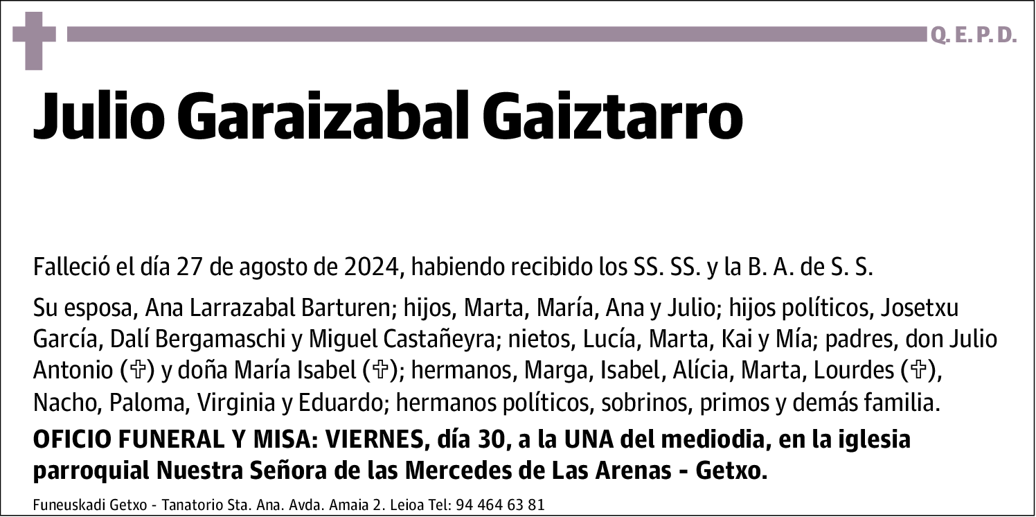 Julio Garaizabal Gaiztarro