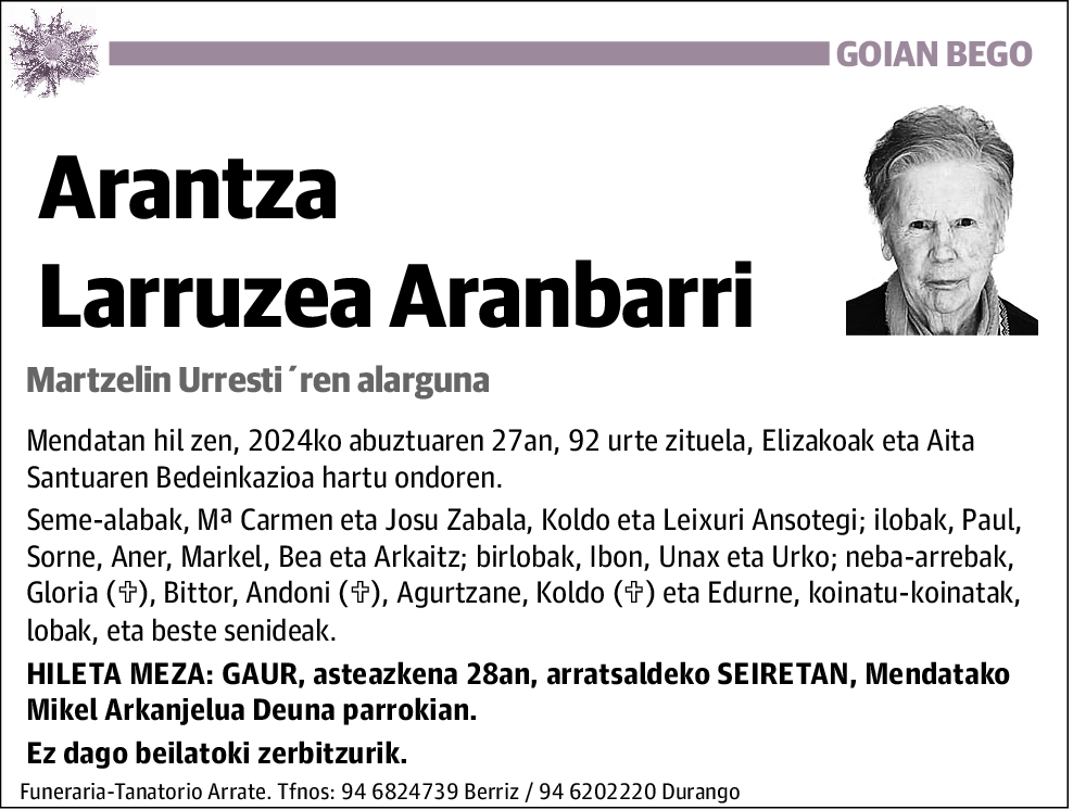 Arantza Larruzea Aranbarri