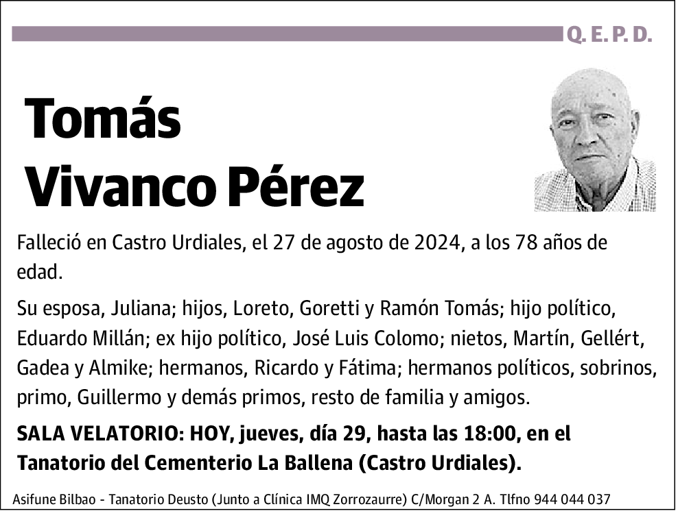 Tomás Vivanco Pérez