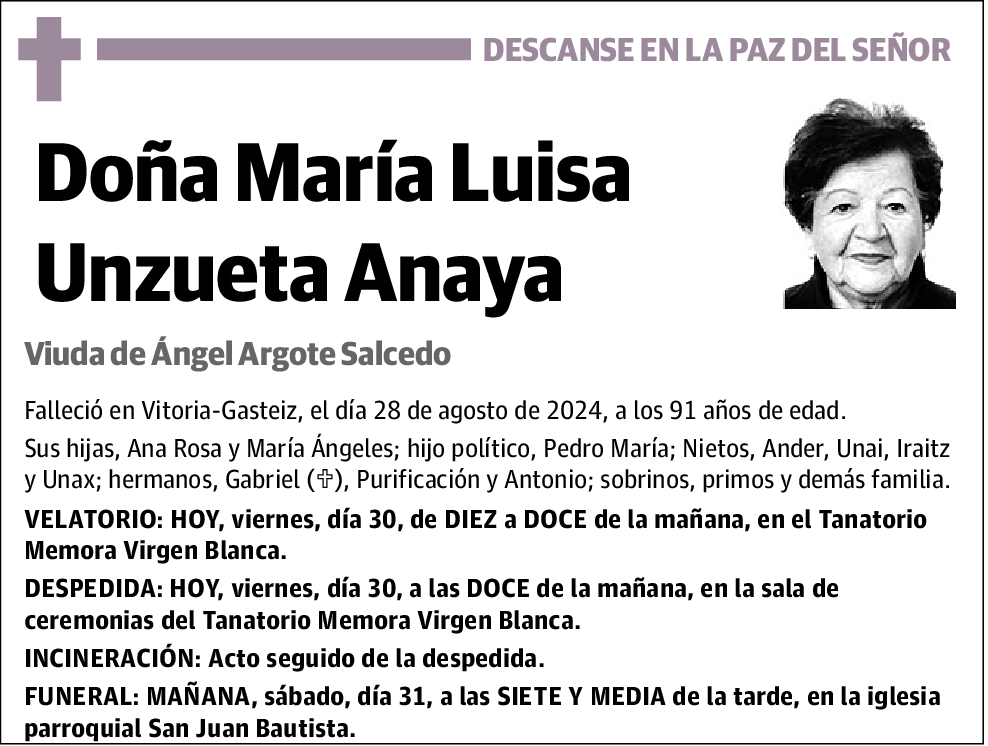 María Luisa Unzueta Anaya