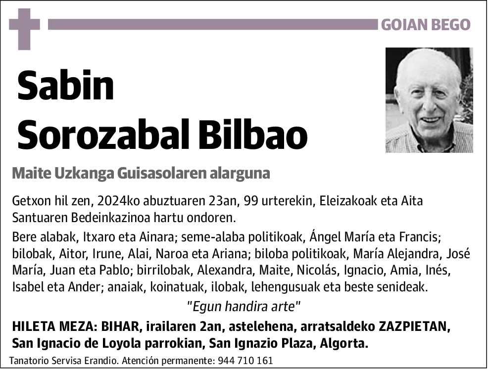 Sabin Sorozabal Bilbao