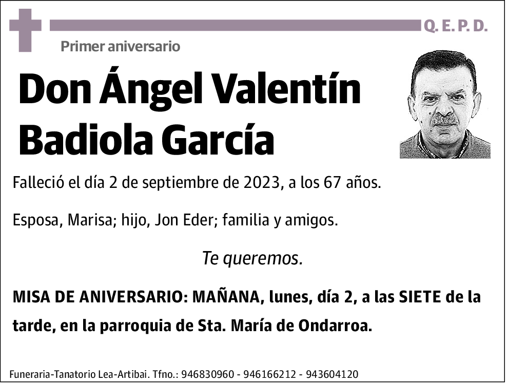 Ángel Valentín Badiola García