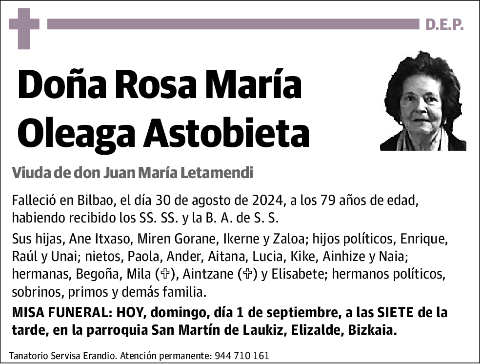 Rosa María Oleaga Astobieta