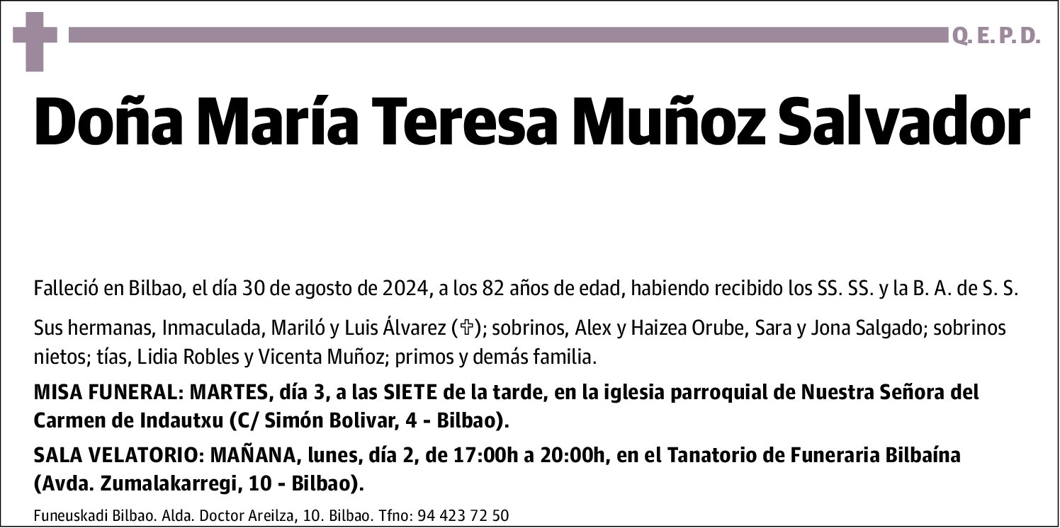 María Teresa Muñoz Salvador