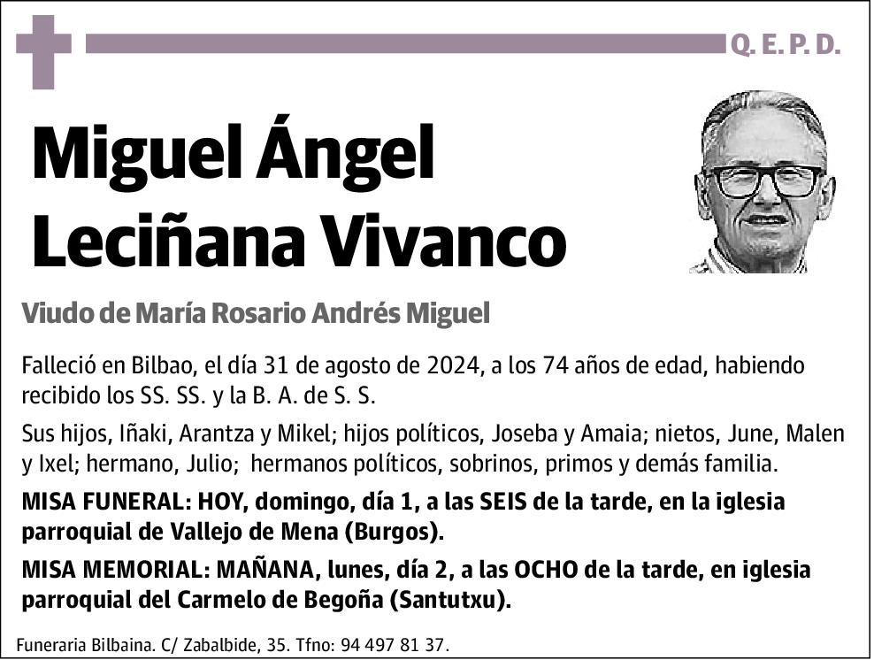 Miguel Angel Leciñana Vivanco