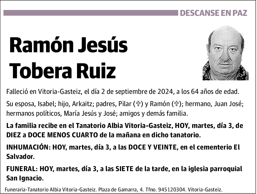 Ramón Jesús Tobera Ruiz