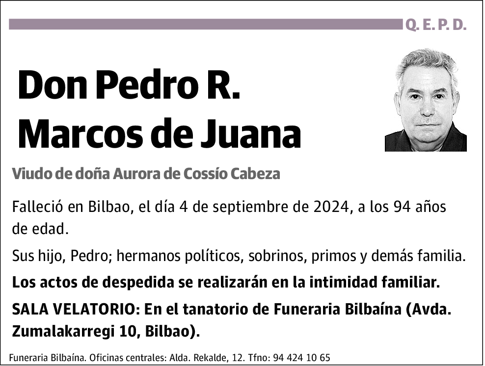 Pedro R. Marcos de Juana