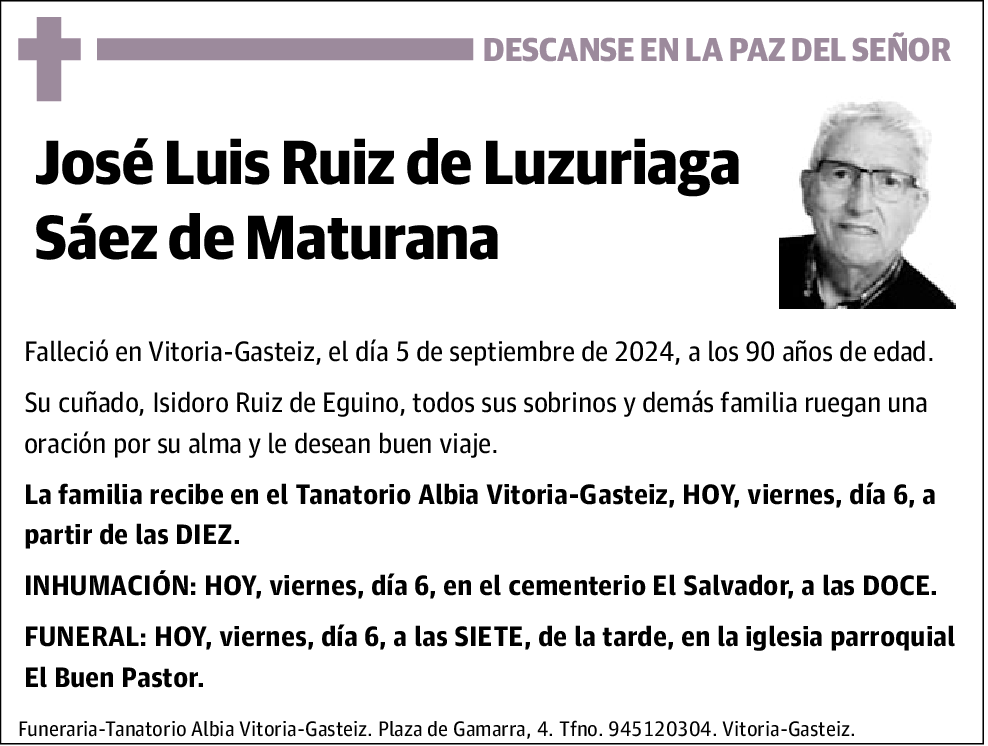 José Luis Ruiz de Luzuriaga Sáez de Maturana