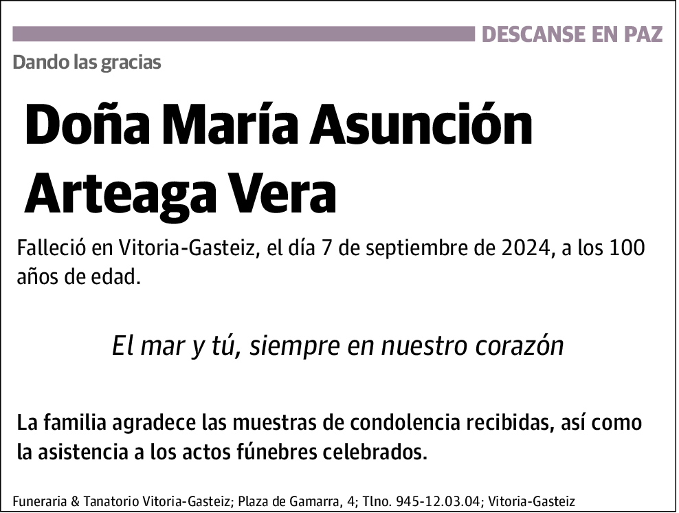María Asunción Arteaga Vera