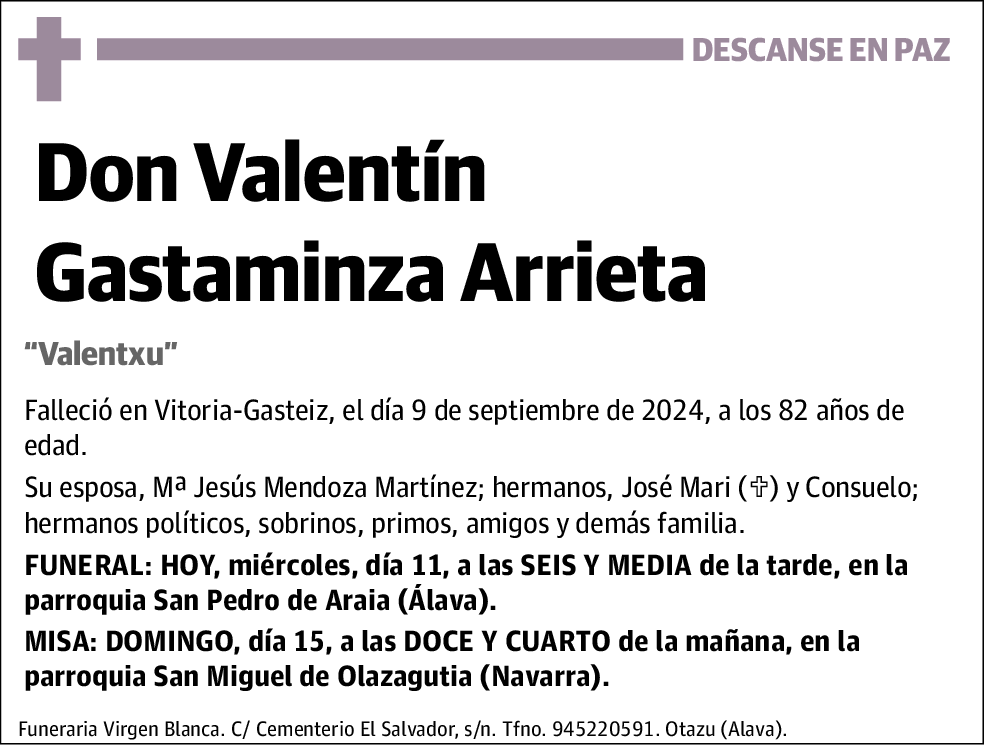 Valentin Gastaminza Arrieta