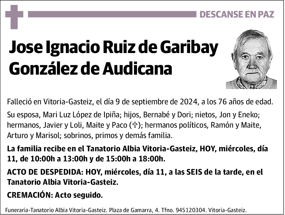 Jose Ignacio Ruiz de Garibay González de Audicana