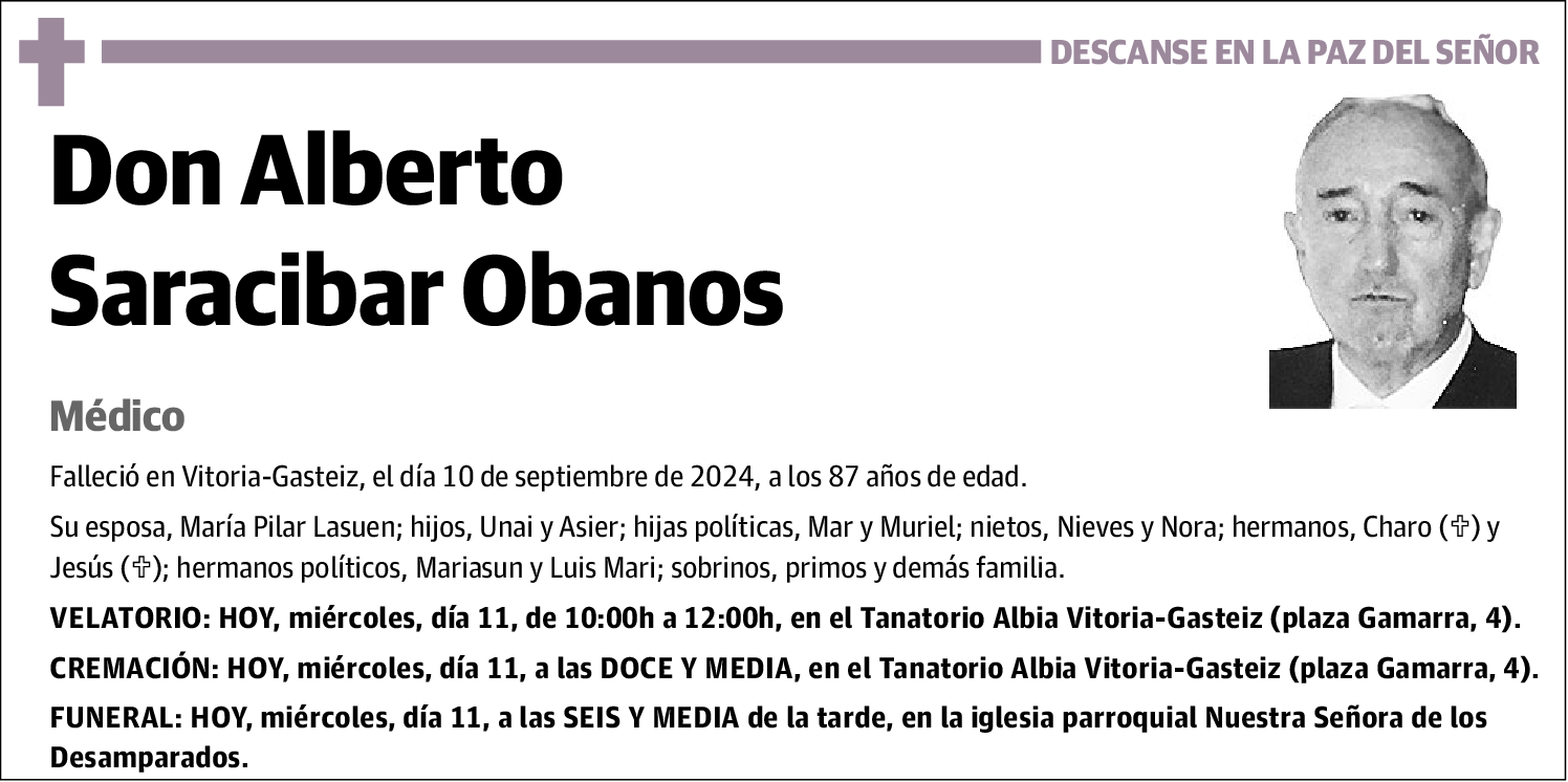 Alberto Saracibar Obanos
