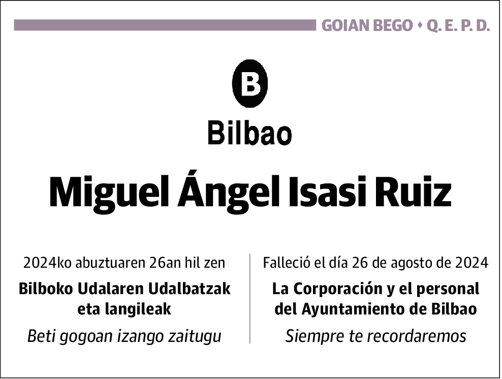 Miguel Ángel Isasi Ruiz