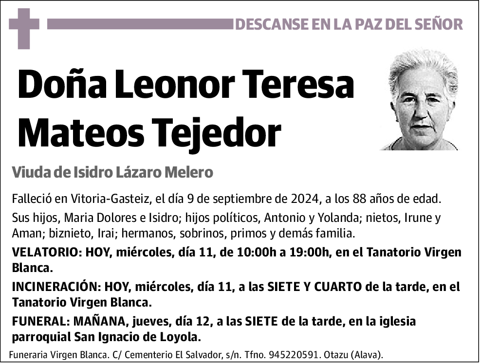 Leonor Teresa Mateos Tejedor