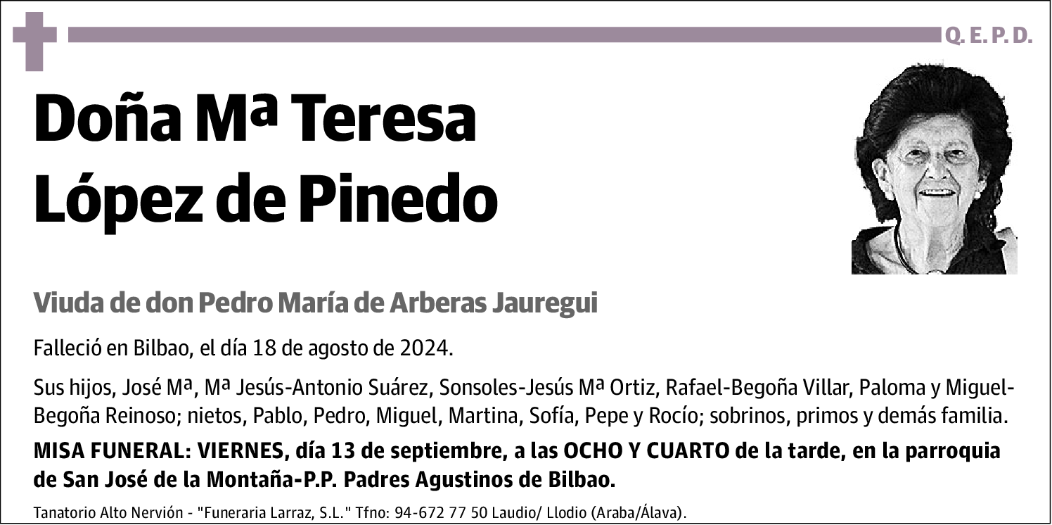 Mª Teresa López de Pinedo