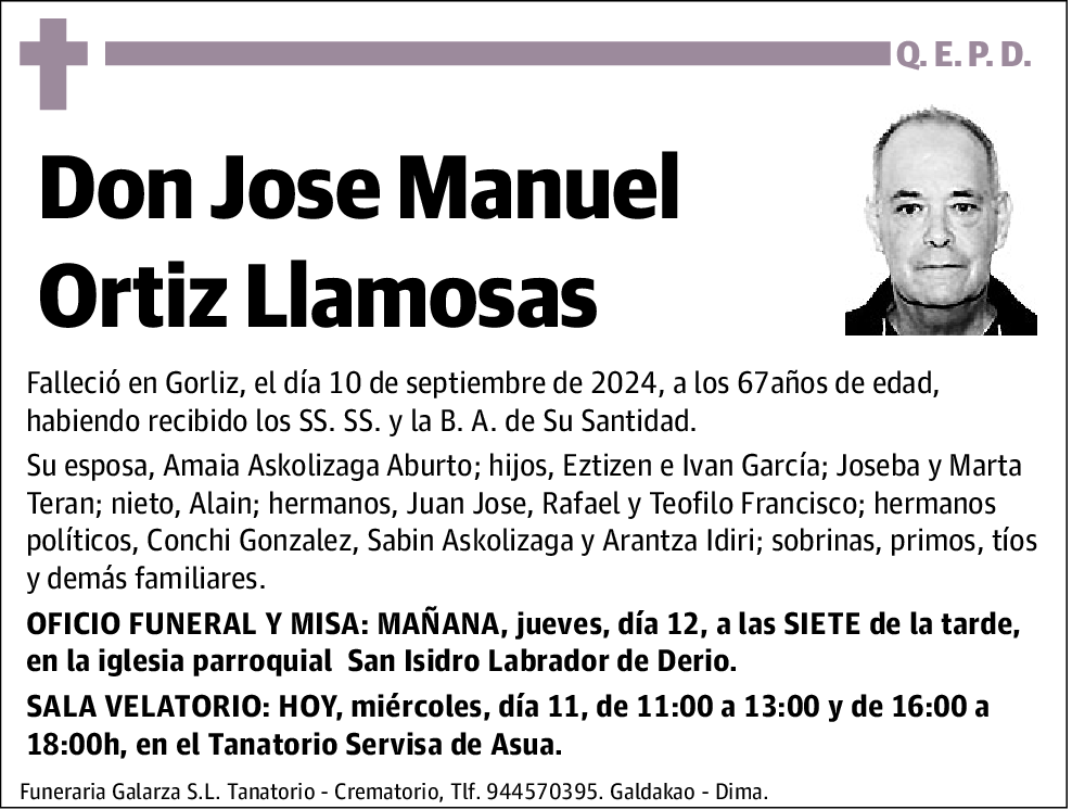 Jose Manuel Ortiz Llamosas