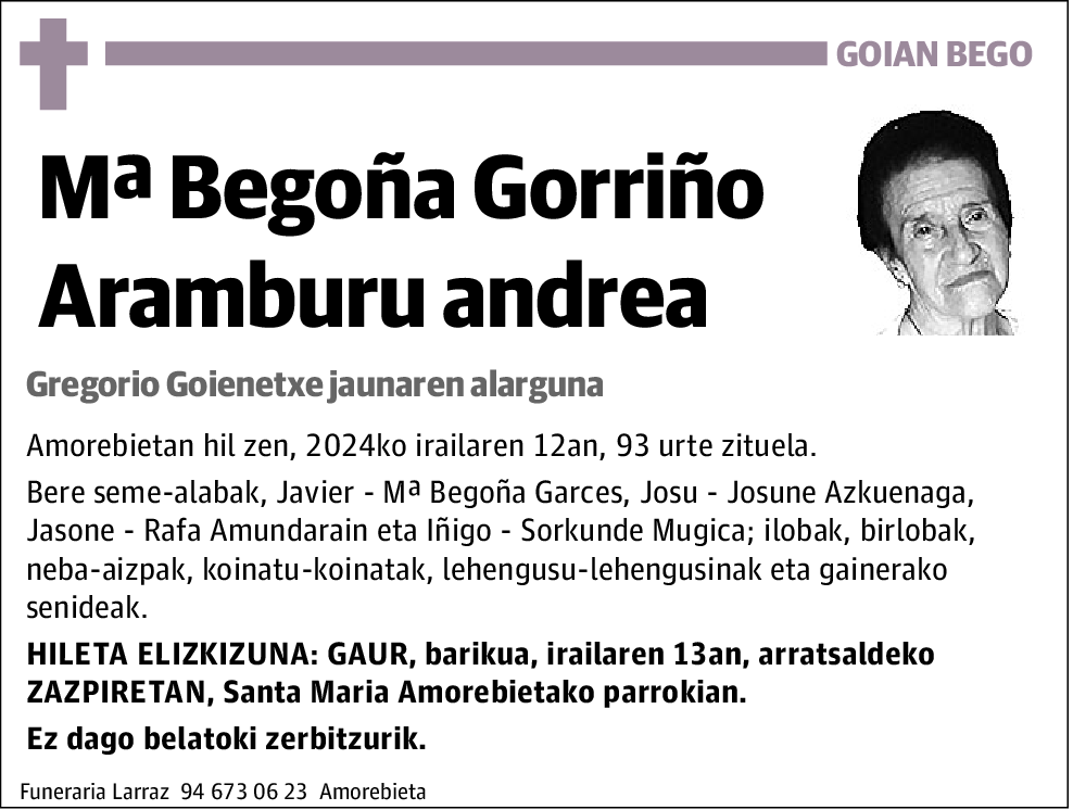 Mªbegoña Gorriño Aramburu