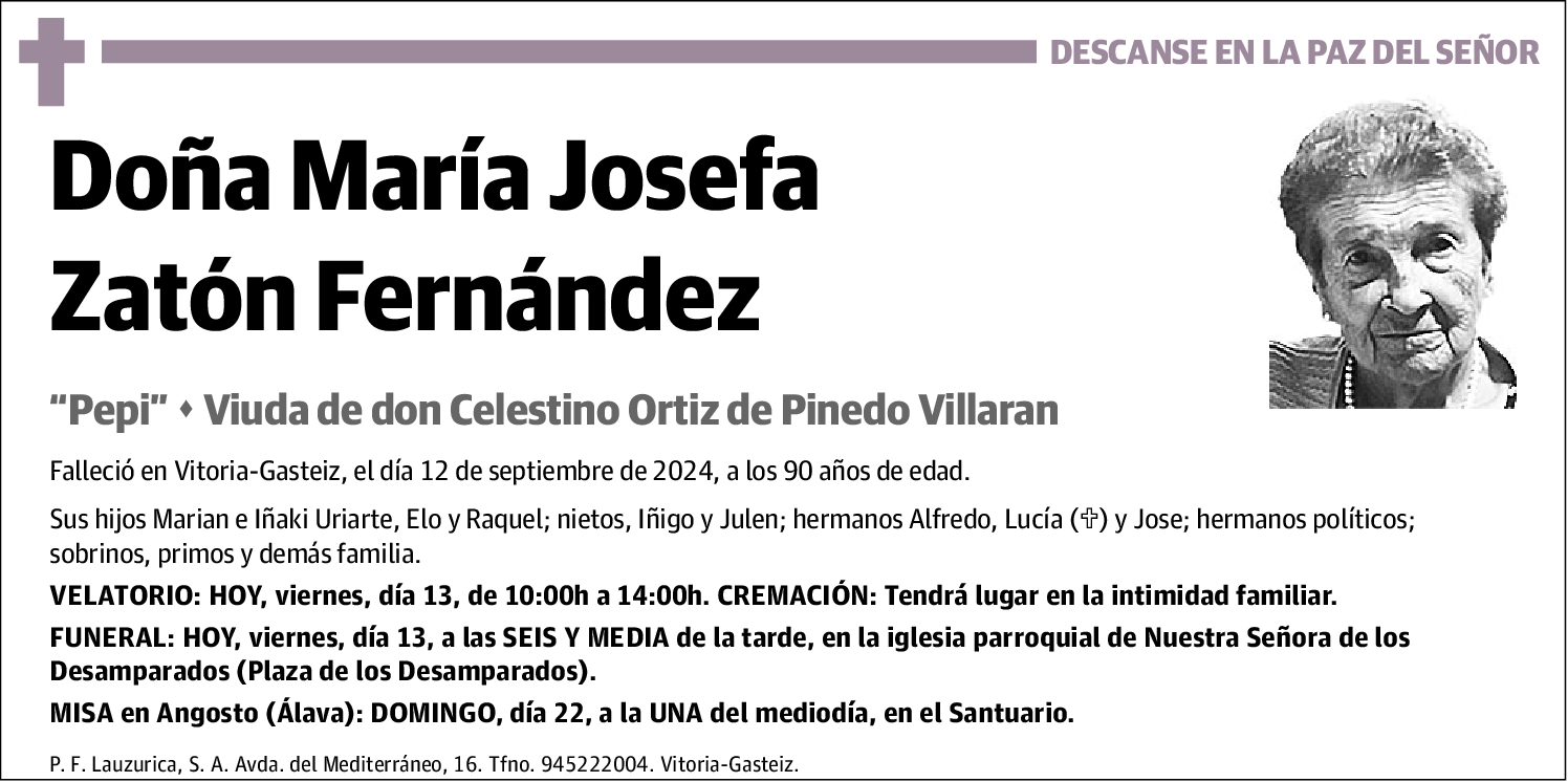 María Josefa Zatón Fernández
