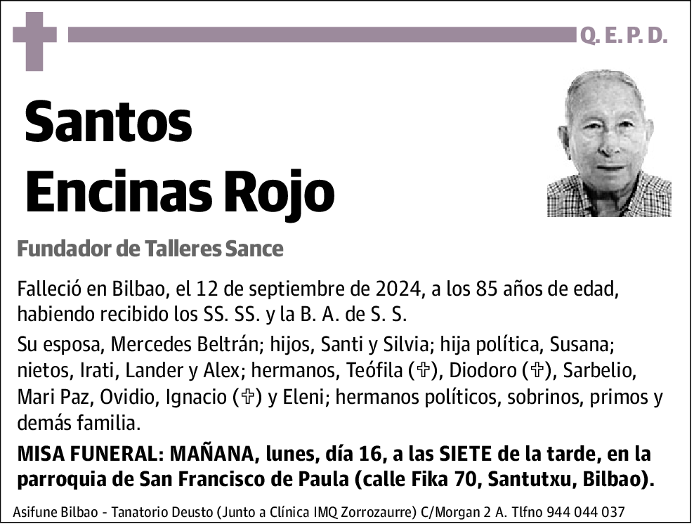 Santos Encinas Rojo