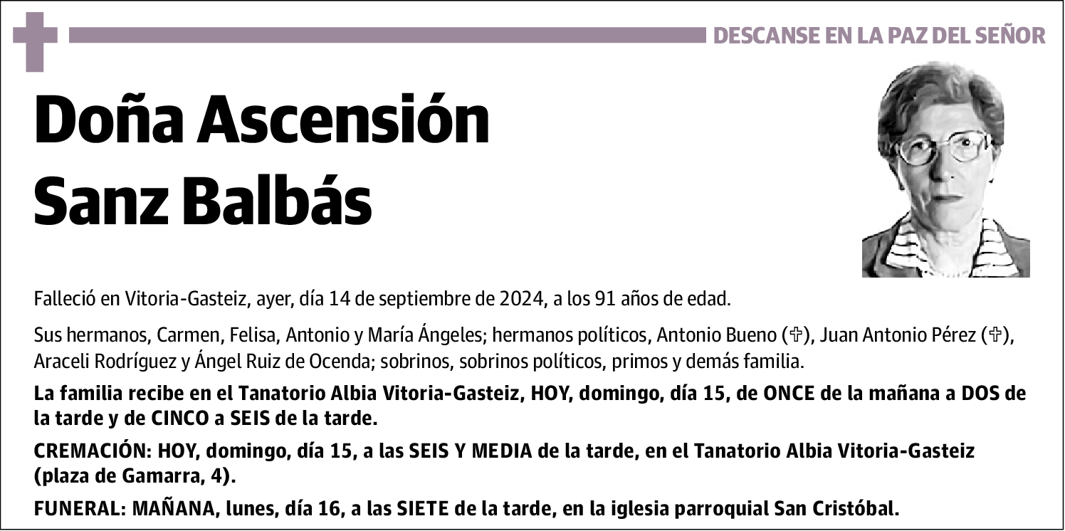 Ascensión Sanz Balbás