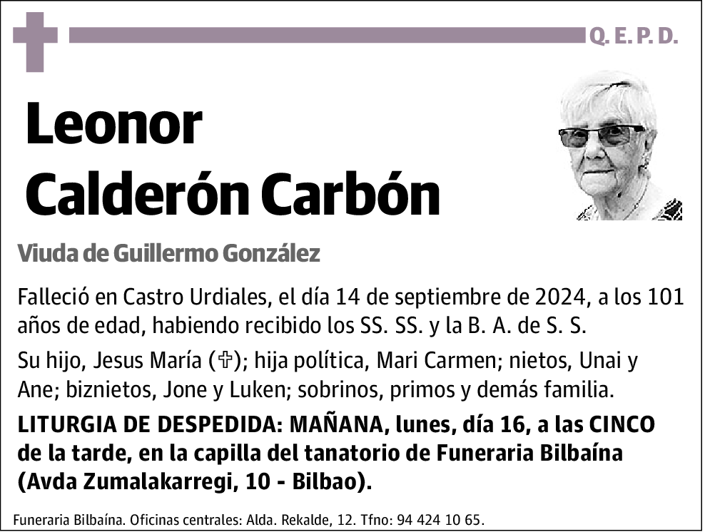 Leonor Calderón Carbón