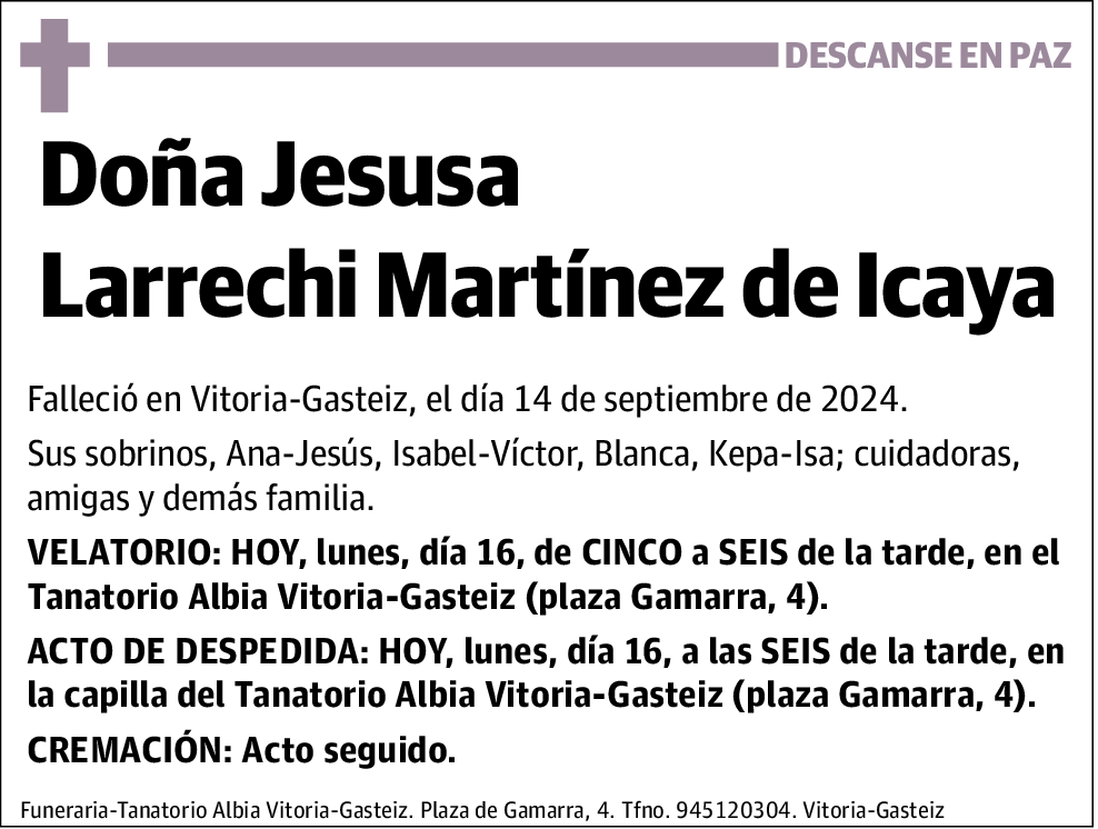 Jesusa Larrechi Martínez de Icaya