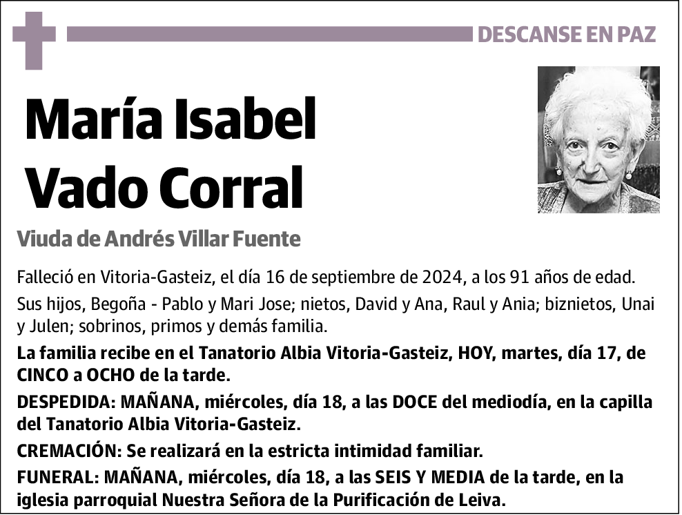 María Isabel Vado Corral