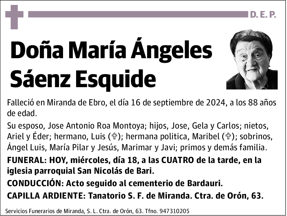 María Ángeles Sáenz Esquide