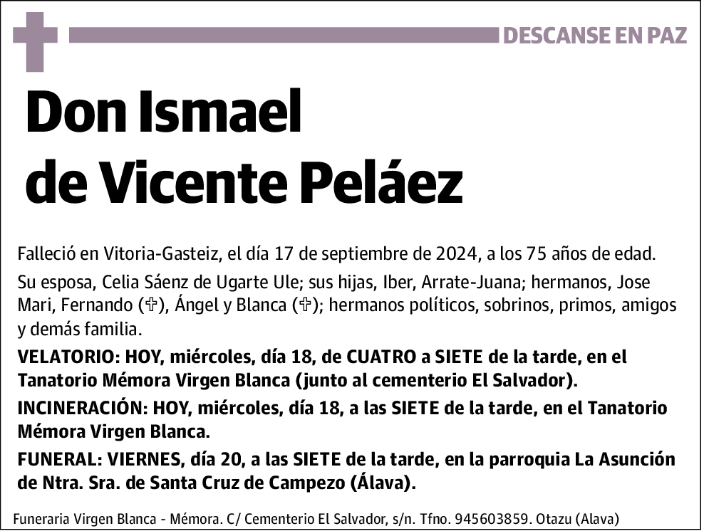 Ismael De Vicente Peláez