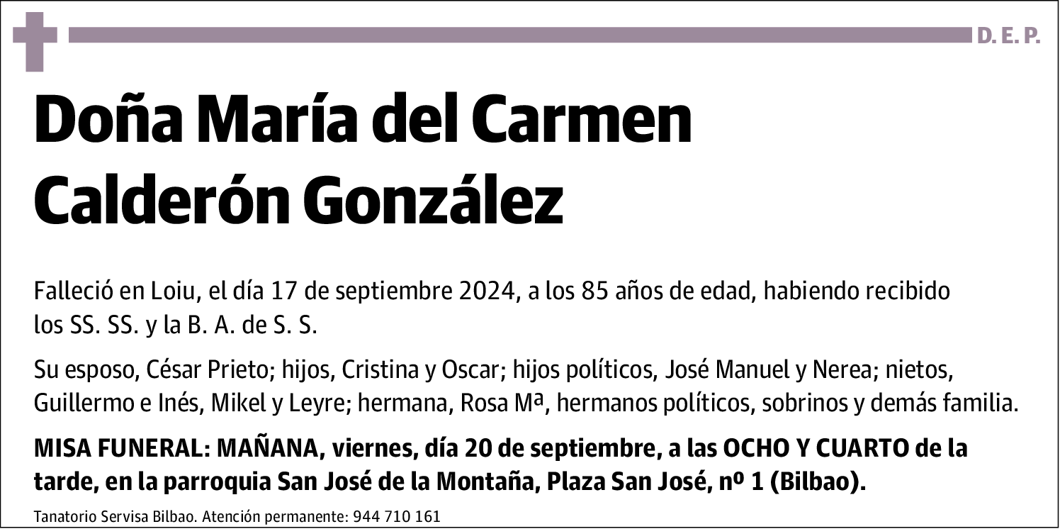 María del Carmen Calderón González