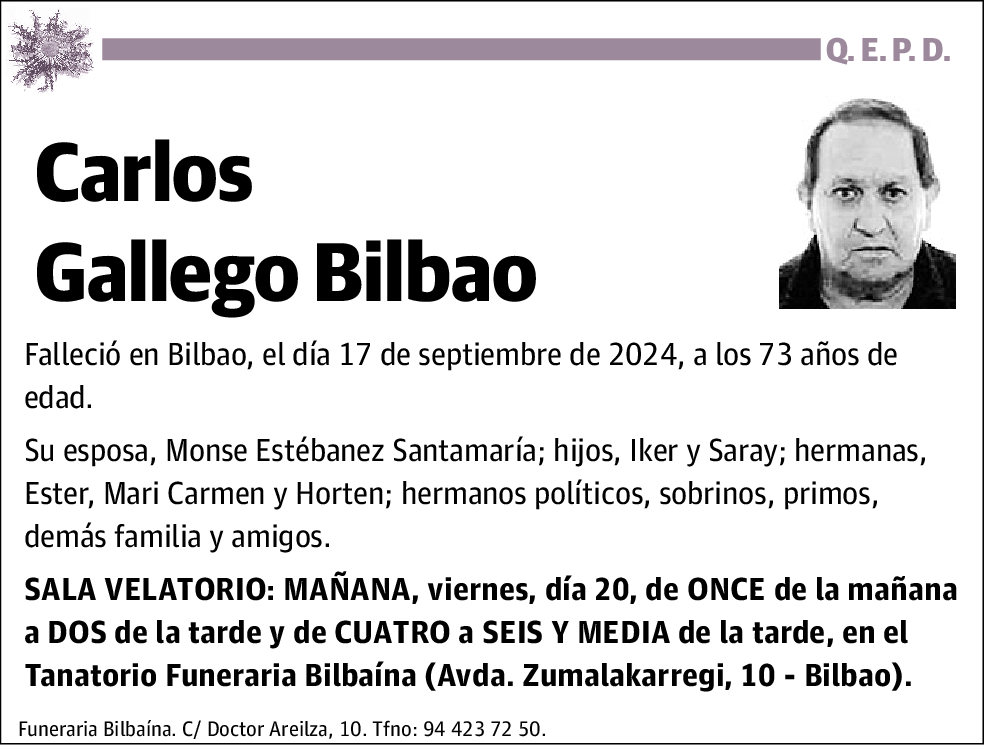 Carlos Gallego Bilbao