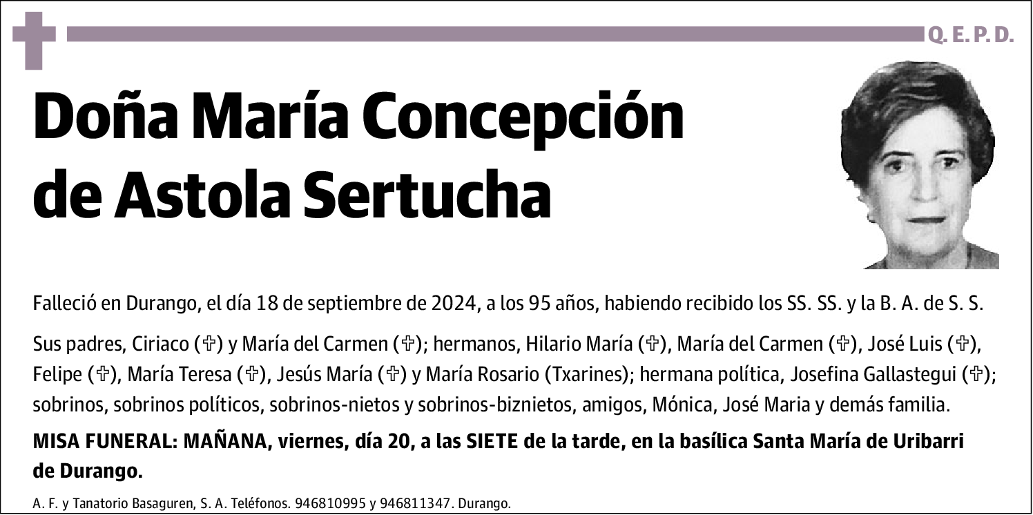 María Concepción de Astola Sertucha