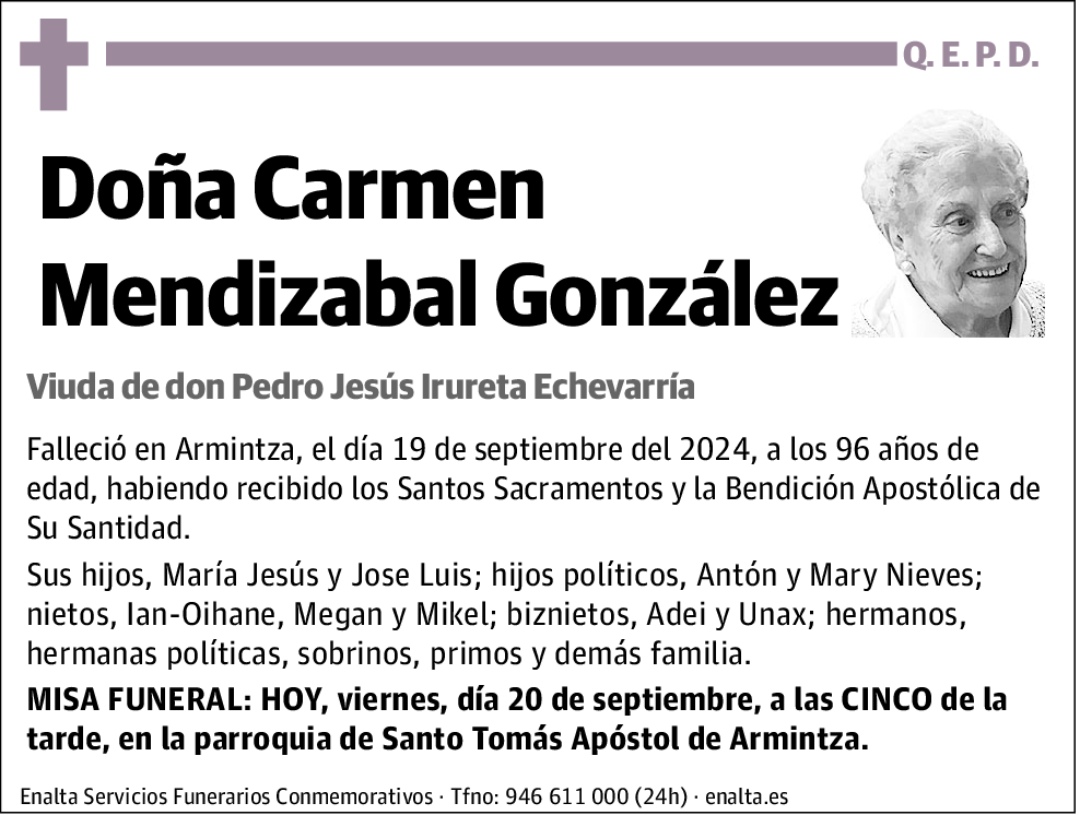 Carmen Mendizabal González