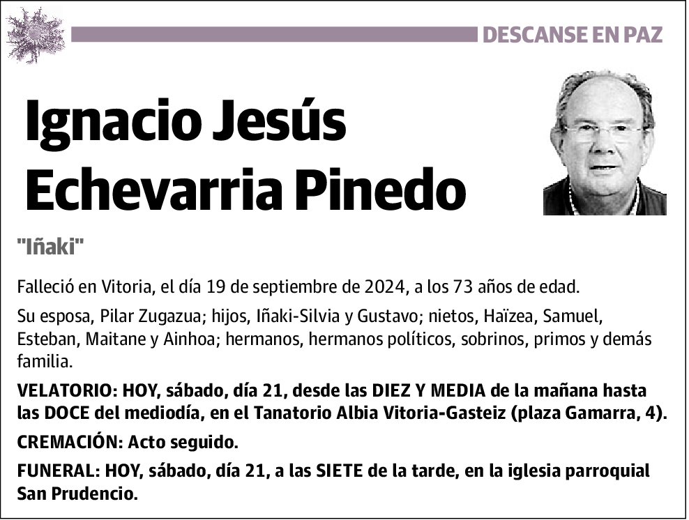 Ignacio Jesús Echevarria Pinedo