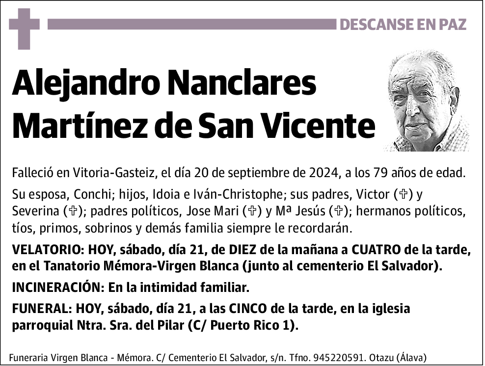 Alejandro Nanclares Martínez de San Vicente