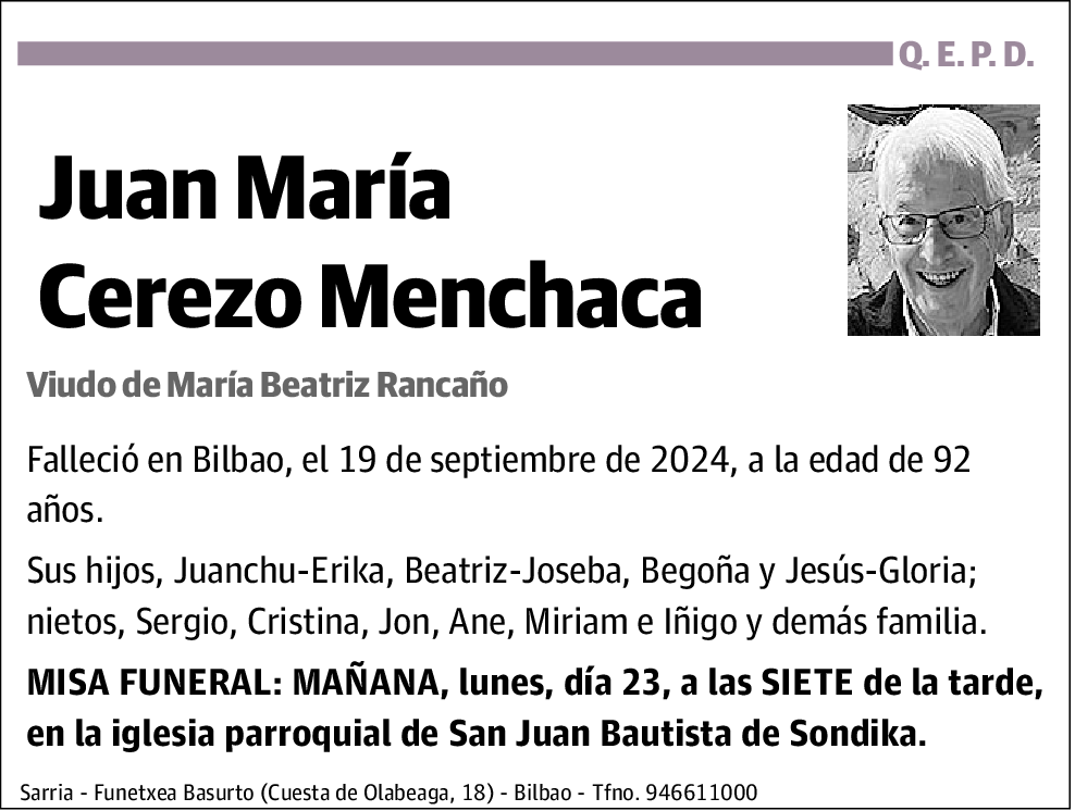 Juan María Cerezo Menchaca