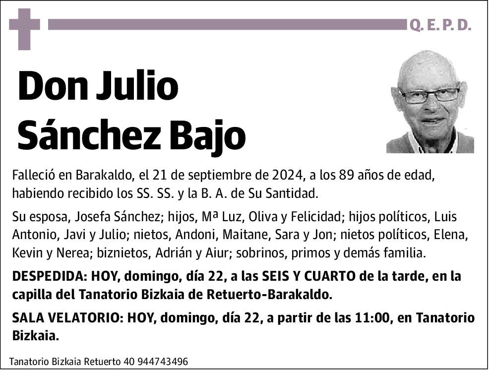 Julio Sánchez Bajo