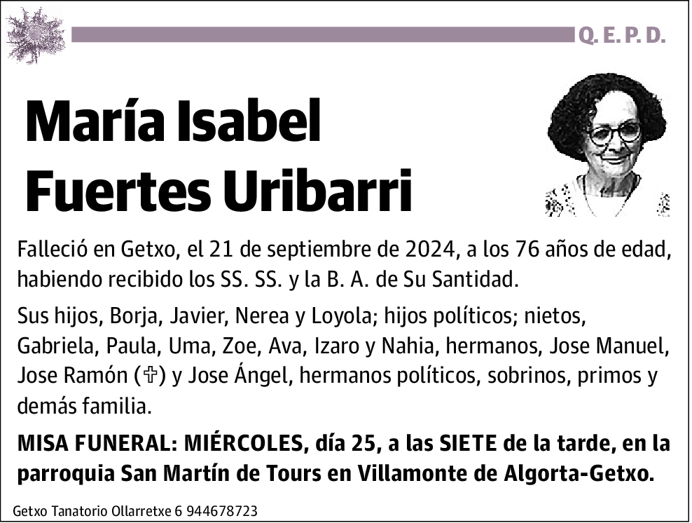 María Isabel Fuertes Uribarri